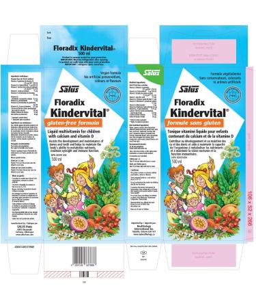 SALUS Kindervital Liquid Multivitamin for Kids Bonus Pack (500ml+250ml) - Buy Online on GoSupps.com