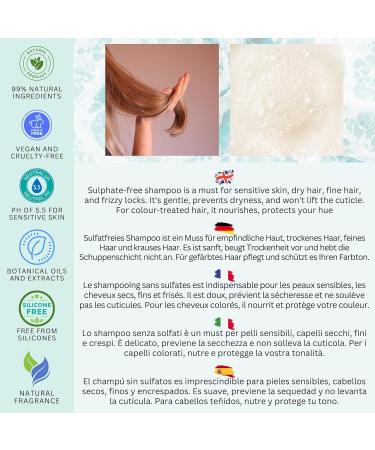 99% Natural MOISTURIZING SHAMPOO | CURLY HAIR - SHEA BUTTER ARGAN COCONUT & MINT - 250ml POO FREE No Sulfates Parabens. Concentrated. pH 5.5 Balanced Suitable for Sensitive Skin. - Buy Online on GoSupps.com