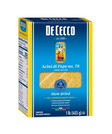 De Cecco Pasta, Acini Di Pepe, 1 lb 16 Oz (Pack of 5) Acini Di Pepe - 5 Pack