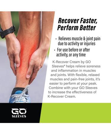 Go Sleeves Sports Recovery Cream - Magnesium Chloride & Arnica Muscle Relief Lotion 2oz - Buy Online on GoSupps.com