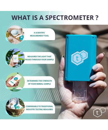 tCheck Portable Potency Tester | New UV Spectrometer Technology for Fast & Accurate Results | App Controlled Home Tester (Blue) - Buy Online on GoSupps.com