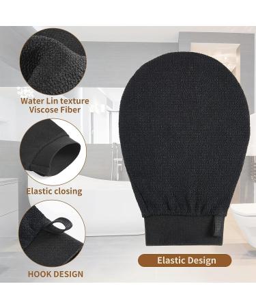 Moohemoo Deep Exfoliating Glove 2PCS - Body Scrubber for Shower, Dead Skin Remover, Spray Tan Removal - Exfoliator Mitt for Keratosis Pilaris - Buy Online on GoSupps.com