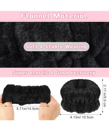 Face Wash Wristbands Spa Washing Face Sweatbands Makeup Elastic Wrist Wash Band Absorbent Towel Wristband Wristbands for Washing Face skincare Women Girls Keep Liquid from Spilling Down Arms (Black) - Buy Online on GoSupps.com