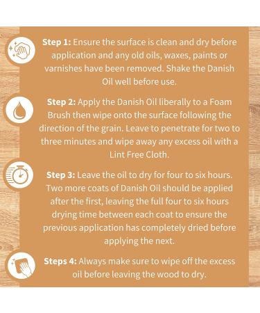 FurnitureClinic Danish Oil 8.5oz | Wood Care Treatment for Interior & Exterior Furniture - Oak, Pine, Teak - Protects Against Stains, Water, Dirt - Buy Online on GoSupps.com