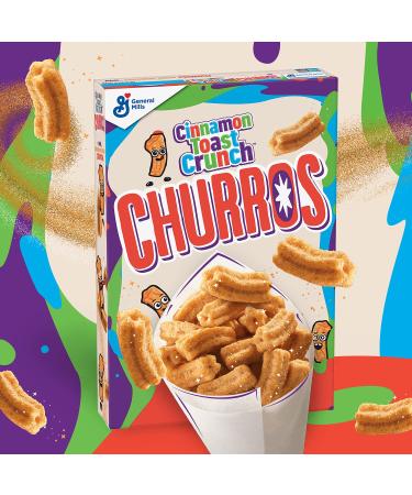 Churros Cinnamon Toast Crunch 19.3 oz Family Size Breakfast Cereal Box - Crispy Cinnamon Flavored Cereal - Buy Online on GoSupps.com