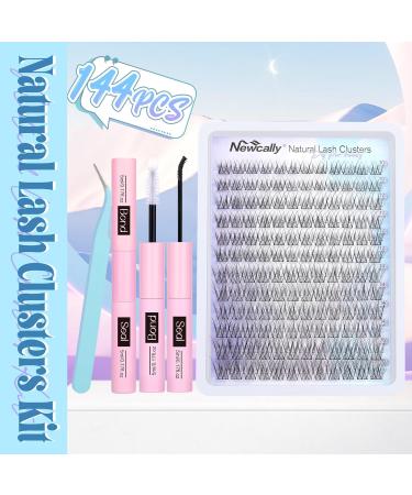 Natural Lash Clusters Kit | Wispy Eyelash Extensions | C Curl DIY Kit with Bond & Seal by Newcally - Buy Online on GoSupps.com