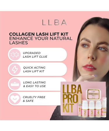 LLBA Lash Lift Kit - Professional & Home Use | Long-Lasting Semi-Permanent Curling | Upgraded Ingredients for Hygienic & Easy Cleaning - Buy Online on GoSupps.com