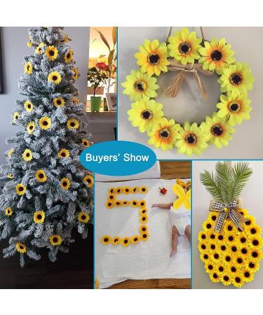 12 Pieces Sunflower Hair Clips 3.9 inches Alligator Pins for Wedding, Party, Boho Beach - Christmas Decorations - Buy Online on GoSupps.com