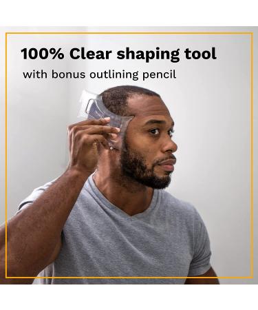 The Cut Buddy Shaping Styling Tool | AS SEEN ON SHARK TANK | 100 Clear Guide + Bonus Pencil | For Beard, Hairline, Mustache | Trimmer or Razor - Buy Online on GoSupps.com