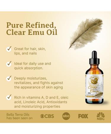 Buy Bella Terra Oils Clear Emu Oil for Hair & Skin - 1 Gallon Non-Greasy Highly Absorbable Moisturizing - Pack of 10 | International Shipping Available - Buy Online on GoSupps.com