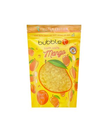 Bubble T Cosmetics Fruitea Mango Bath Salts  Soothes Tired Limbs and Freshens Up Bath Time with Sweet and Fruity Scents  Provides All Day Freshness  1 x 500g