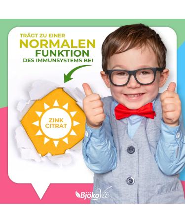 Zinc Tablets for Children - 120 Days Supply | Immune Support | 100% Vegan & Sugar-Free | 6 mg Zinc Vitamins - Buy Online on GoSupps.com