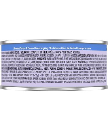 Friskies Shredded Wet Cat Food Turkey & Cheese Dinner in Gravy - 156 g Can (24 Pack) - Buy Online on GoSupps.com