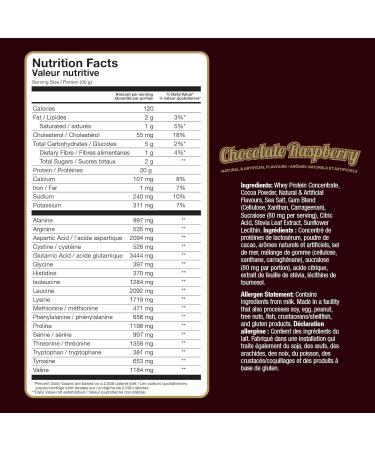 CONFIDENT SPORTS CHOCOLATE LOVERS WHEY 100% Pure Whey Protein 20g of delicious protein per serving CHOCOLATE RASPBERRY - 2 Pound 30 Servings - Buy Online on GoSupps.com