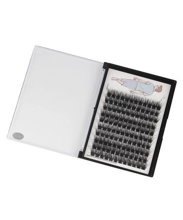 Dedila Large Tray Grafted Wide Stem Individual False Eyelashes - 120 Clusters D Curl Natural Long Volume Extensions - Dramatic Look - 14mm - Buy Online on GoSupps.com