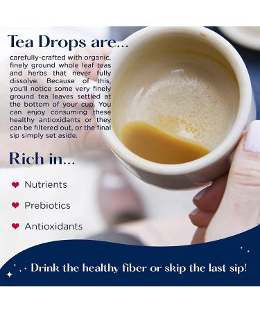 Tea Drops Lightly Sweetened Loose Leaf Gift Box - 8 Drops with Matcha, Rose, Earl Grey, Citrus Ginger & Peppermint - Wooden Gift Box - Bagless CafDecaf Tea Assortment - Buy Online on GoSupps.com