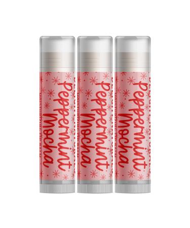 Delight Naturals Peppermint Mocha Lip Balm - Set of Three