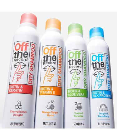 OFF THE RECORD Dry Shampoo - Biotin & Keratin Enriched No White Residue Refreshing Cherry Scent - International Shipping Available - Buy Online on GoSupps.com