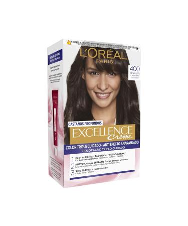 Excellence Brunette Ink 400 - True Brown Hair Color for Vibrant Long-Lasting International Shipping - Buy Online on GoSupps.com