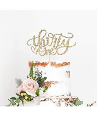 Artczlay thirty-one birthday happy golden glitter cake topper 31 years old birthday party decoration supplies adult birthday cake topper - Buy Online on GoSupps.com