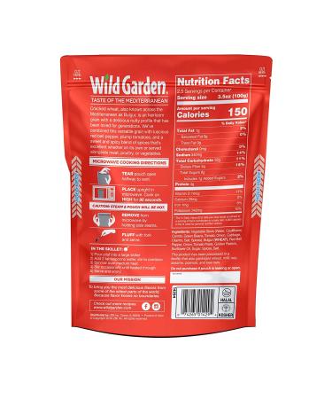 Wild Garden Heat & Serve Pilaf - All-Natural Wheat & Tomato, Ready-to-Eat, Healthy Microwavable Meal - 8.8oz - Buy Online on GoSupps.com
