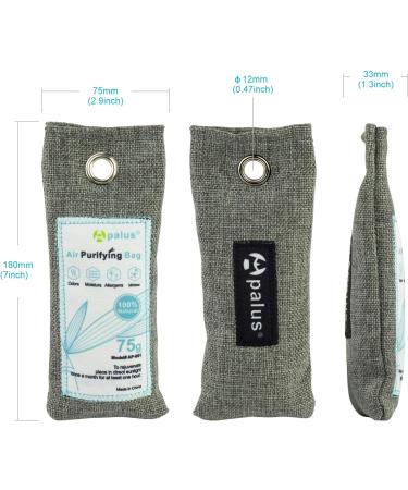 Apalus Shoe Freshener - Natural Bamboo Activated Carbon 2x75g for Odor & Moisture Control in Shoes Cabinets & Sports Bags - Buy Online on GoSupps.com