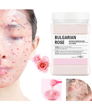 Jelly Mask Powder for Facials Professional Peel Off Moisturizing Jelly Mask Hyaluronic Acid Natural Gel Floral Jelly Face Masks Diy Spa Face Skin Care Mask Rose Jelly Mask