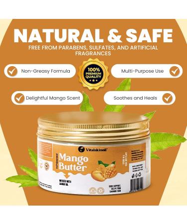 Organic Mango Butter & Oil - Nourishing for Face Body & Hair | DIY Body Butters Lip Balm & Soaps - Buy Online on GoSupps.com