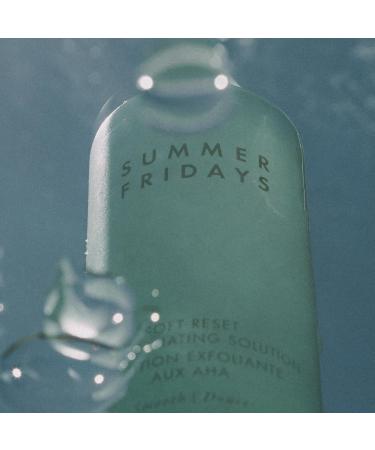 Summer Fridays Soft Reset AHA Exfoliating Solution - Overnight Facial Exfoliator with Glycolic & Lactic Acid for Smooth Skin & Fine Lines (3.4 Fl Oz) - International Shipping Available - Buy Online on GoSupps.com