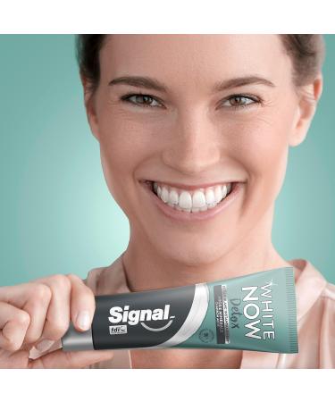 SIGNAL - White Now Detox Whitening Toothpaste - Clay & Coconut Extract - 3X whiter teeth from the first brushing - 96% natural whitening ingredients - 75ml - Buy Online on GoSupps.com