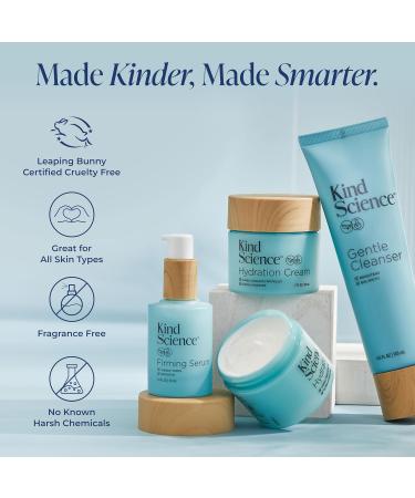 Kind Science 5-Piece Deluxe Anti Aging Skin Care Set for Day + Night Hydration Anti Aging Treatment Cleansing & Exfoliation - For Dry and Sensitive Skin - Fragrance Free Cruelty Free - Buy Online on GoSupps.com