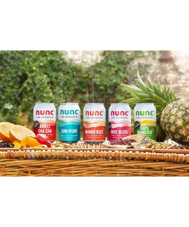 Nunc Jun-Kombucha Rose Blush 12x330ml - Premium Floral Kombucha Drink for Gut Health - Natural Energy, Gluten Free - Buy Online on GoSupps.com