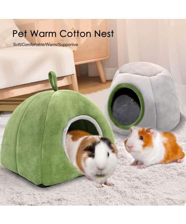 RANYPET Guinea Pig Bed 2 Pack - Washable Guinea Pig Cage Accessories Small Animal Bed Hideout for Guinea Pig Chinchilla Hamsters Hedgehog - Buy Online on GoSupps.com