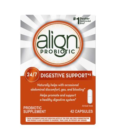 Align Probiotic  Probiotics for Women and Men  Daily Probiotic Supplement for Digestive Health*  1 Recommended Probiotic by Doctors and Gastroenterologists   42 Capsules