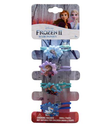 Frozen II 4 Hair Ponytails Hair Ponies Elastic Ties