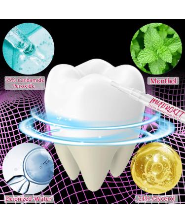 MYPROKIT Teeth Whitening Kit - 4 Packs, 120+ Uses, Pen & Gel, No Sensitivity, Stain Remover - Includes Shade Guide for Daily Use - Buy Online on GoSupps.com