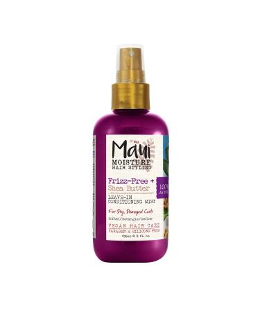 Maui Moisture Frizz-Free + Shea Butter Leave-in Conditioning Mist, Curly Hair Styling, No Drying Alcohols, Parabens or Silicone, 8oz Leave In Conditioning Mist