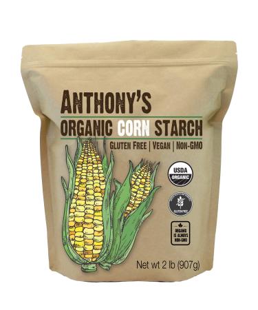 Anthony's Organic Corn Starch, 2 lb, Gluten Free, Vegan & Non GMO