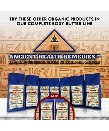 Ancient Health Remedies Organic Unrefined Raw AFRICAN YELLOW SHEA BUTTER 1 LB (16 oz) BLOCK Grade A for Anti Aging Dry Skin Base for DIY Body Butter Beauty Skin Moisturizer & Hand Cream (GHANA) - Buy Online on GoSupps.com