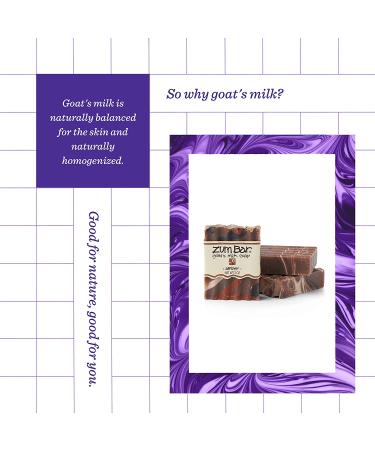 ZUM Zum Bar Goat's Milk Soap - Amber Scent 3 oz | Natural & Moisturizing - Buy Online on GoSupps.com