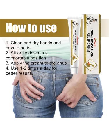Natural Herbal Hemorrhoid Cream Hemorrhoid Cream Hemorrhoids Ointment Anal Cream Natural Healing Hemorrhoid Fissure Bleeding Natural Fast Pain Relief Cream (1PCS) - Buy Online on GoSupps.com