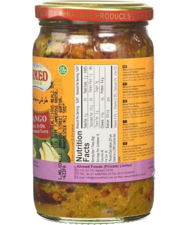 Ahmed Foods Hyderabadi Mango Pickle in Oil 330g - Buy Online on GoSupps.com