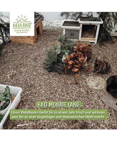 HEULAND Forest Floor Bedding - Natural 10KG for Rabbits Guinea Pigs Chickens & Rodents - Eco-Friendly Pet Care - Buy Online on GoSupps.com