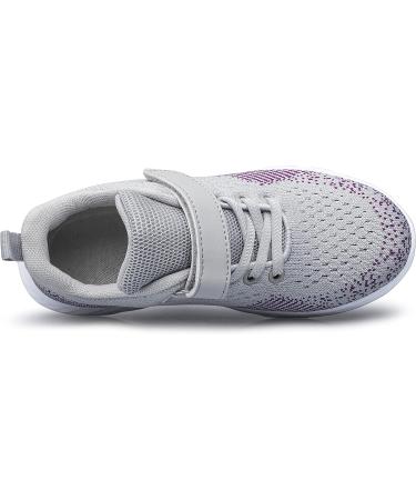 MURDESOT Kids Athletic Running Sports Sneakers - 8 Toddler Grey & Purple - Buy Online on GoSupps.com
