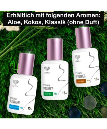 Lovely Eyelash Extensions Primer 15ml - Coconut Scent | Long-Lasting Adhesive for Lash Extensions | Pre-Treatment Liquid for Optimal Application - Buy Online on GoSupps.com