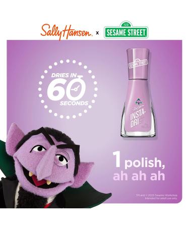 Sally Hansen Insta-Dri Sesame Street Nail Polish Collection - Think BIG & Ah Ah Ah Duo | Fast-Drying 0.31 fl oz Polish - Buy Online on GoSupps.com
