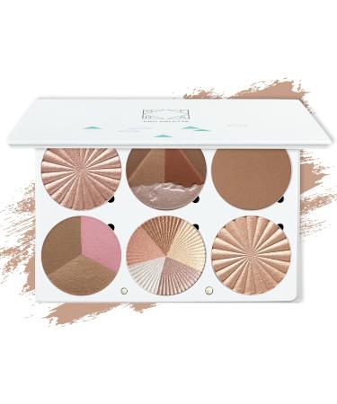 Ofra On the glow highlighting and bronzing palette by ofra for women - 1 pc palette