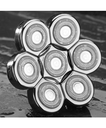 WAHFOX Universal 7 Heads Shaver Replacement Head - 7D Blade for All Brands - Silvery Shaver Head - Buy Online on GoSupps.com