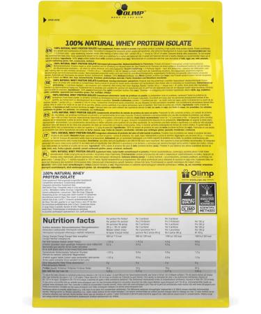 Olimp Sport Nutrition 100% Natural Whey Protein Isolate 600g - Unflavoured High-Quality Protein for Muscle Gain | International Shipping Available - Buy Online on GoSupps.com