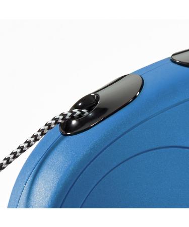 Flexi New Classic Blue Medium Cord Leash - 16 Feet | Durable & Stylish Dog Leash for International Shipping - Buy Online on GoSupps.com